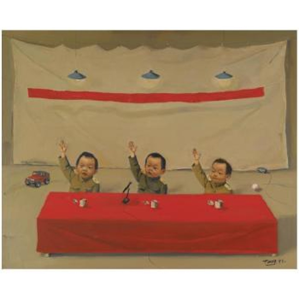 Children in meeting by Tang Zhigang