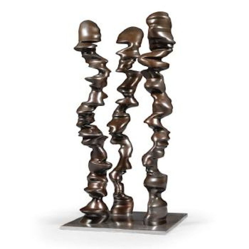 Three pillars by Tony Cragg