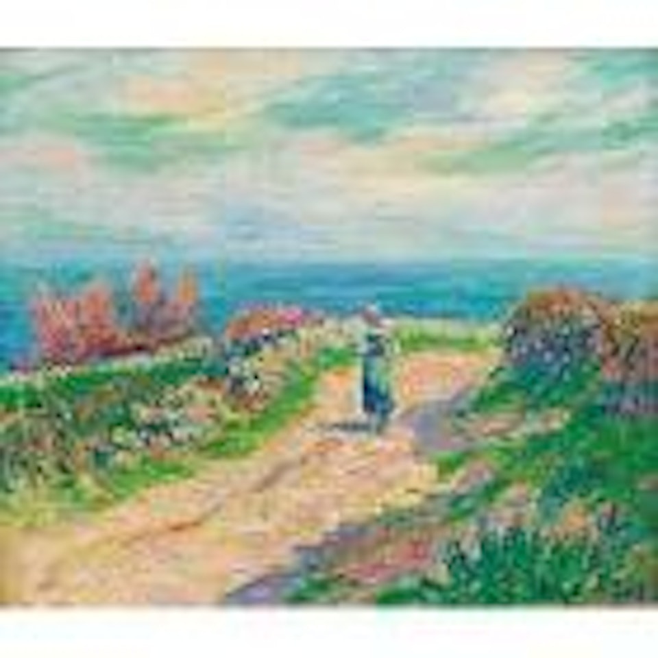 Chemin au bord de la mer by Henry Moret