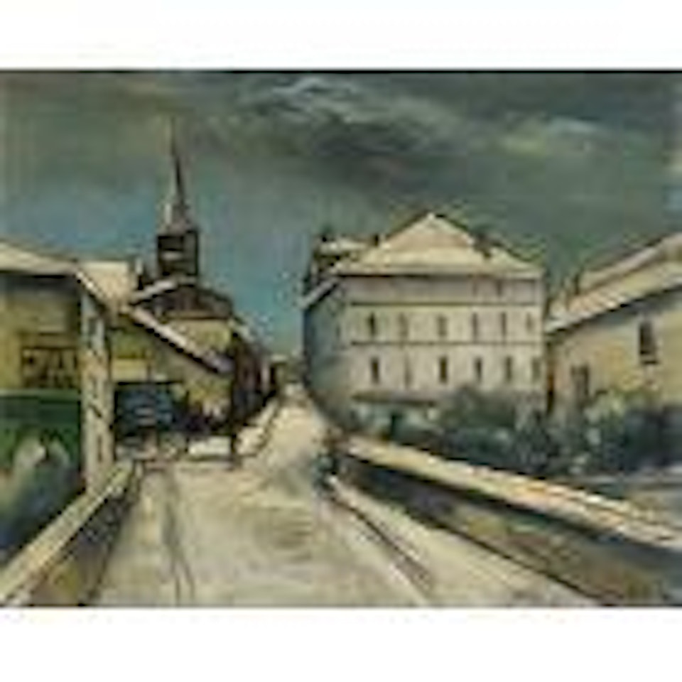 Rue de village sous la neige by Maurice de Vlaminck