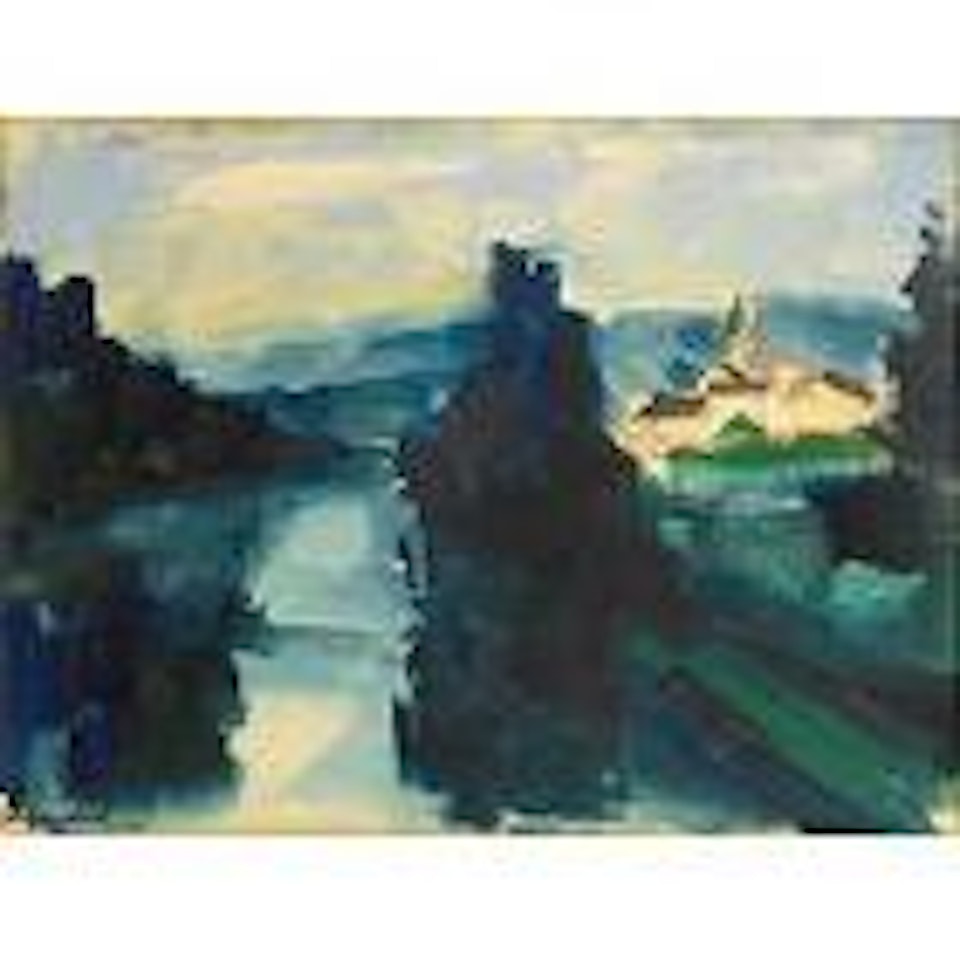 Village au bord de l'eau by Maurice de Vlaminck