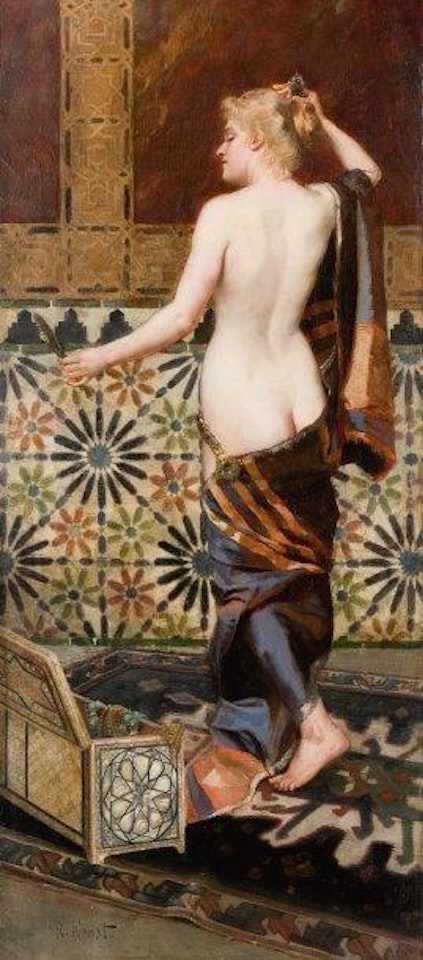 Jeune femme du harem by Rudolf Ernst