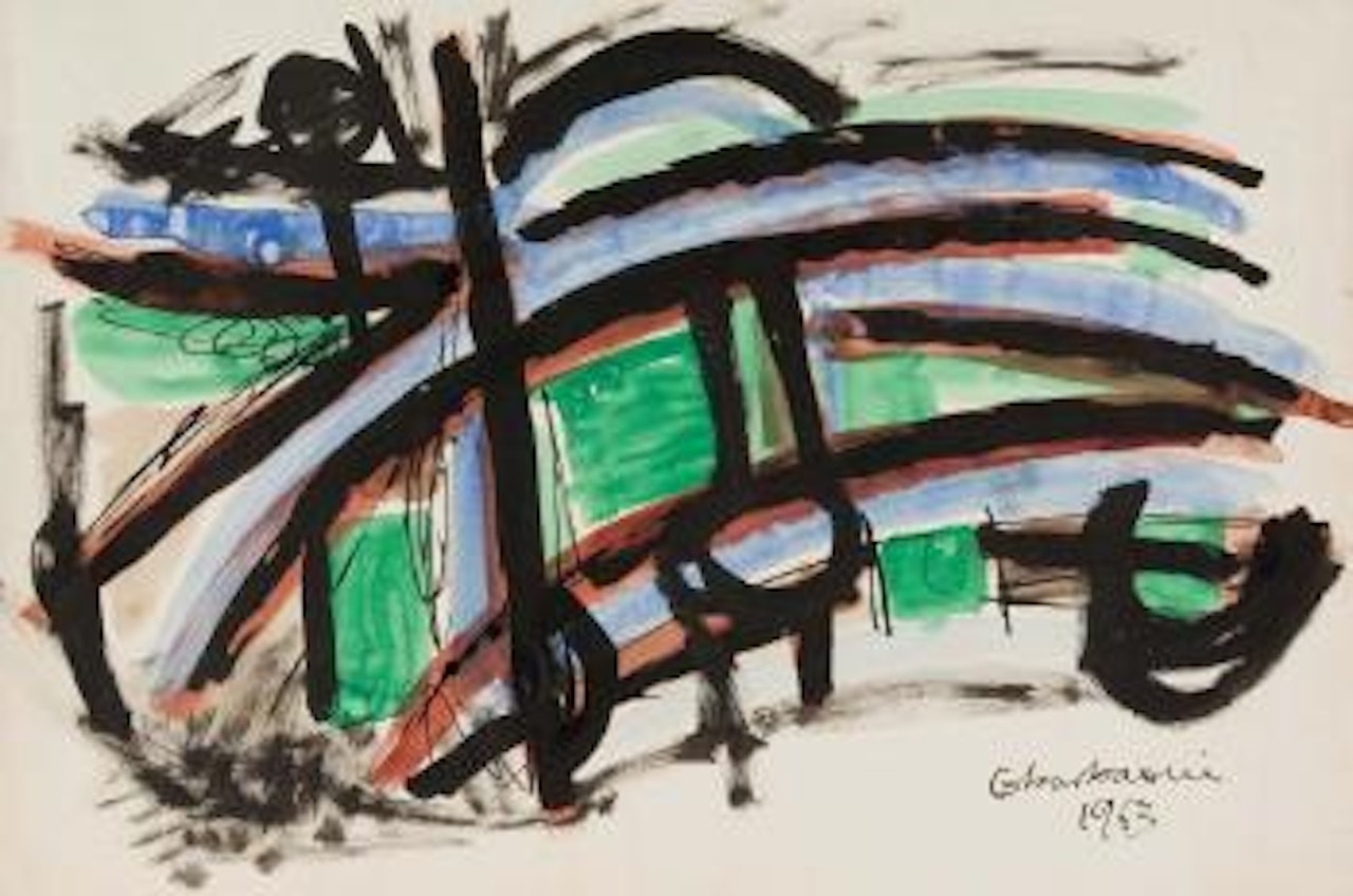 Composition abstraite by Jilali Gharbaoui