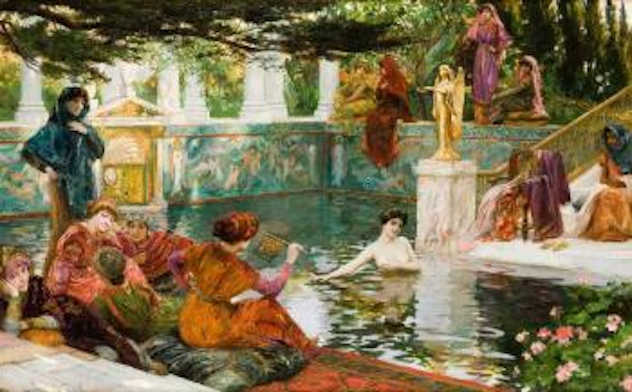 Le bain de Theodora by Georges Antoine Rochegrosse