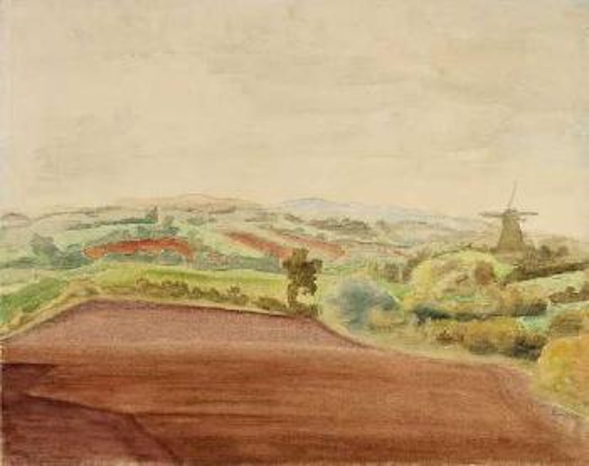 Landschaft in Angeln by Erich Heckel