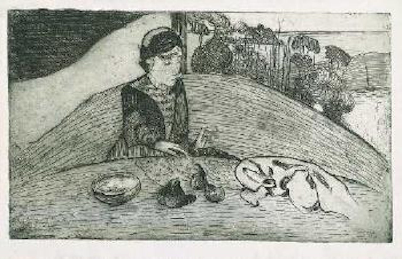 La femme au figues (Mongan/Kornfeld/Joachim 25 I C (from III); Field/Strauss/Wagstaff 80) by After Paul Gauguin