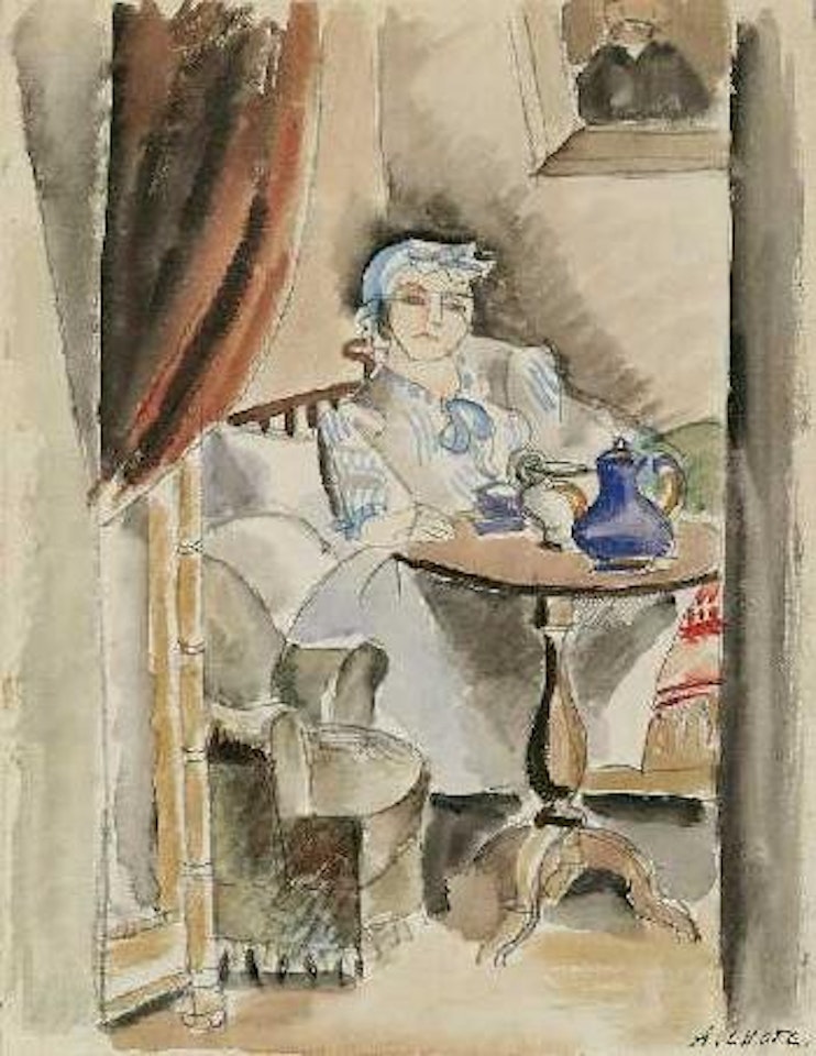 Mme Marguerite Lhote au petit déjeuner by André Lhote