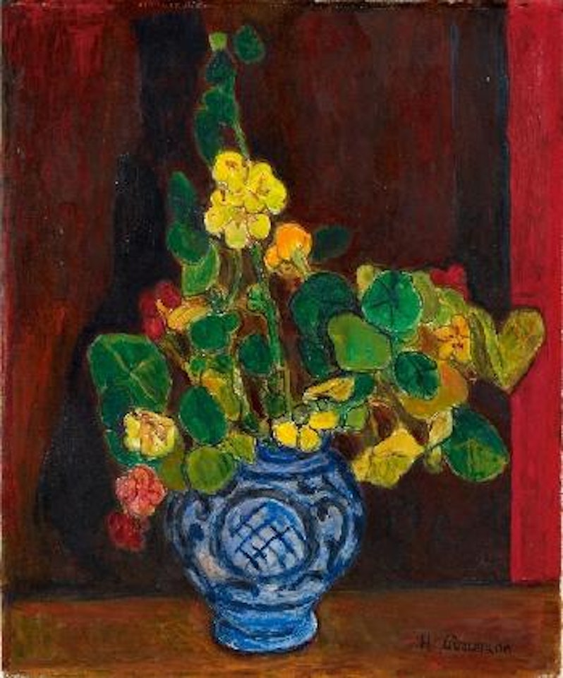 Stilleben mit Kapuzinerkresse by Hans Purrmann