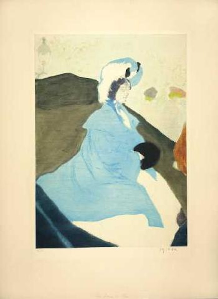 Premiers beaux jours (la dame en bleu) by Jacques Villon