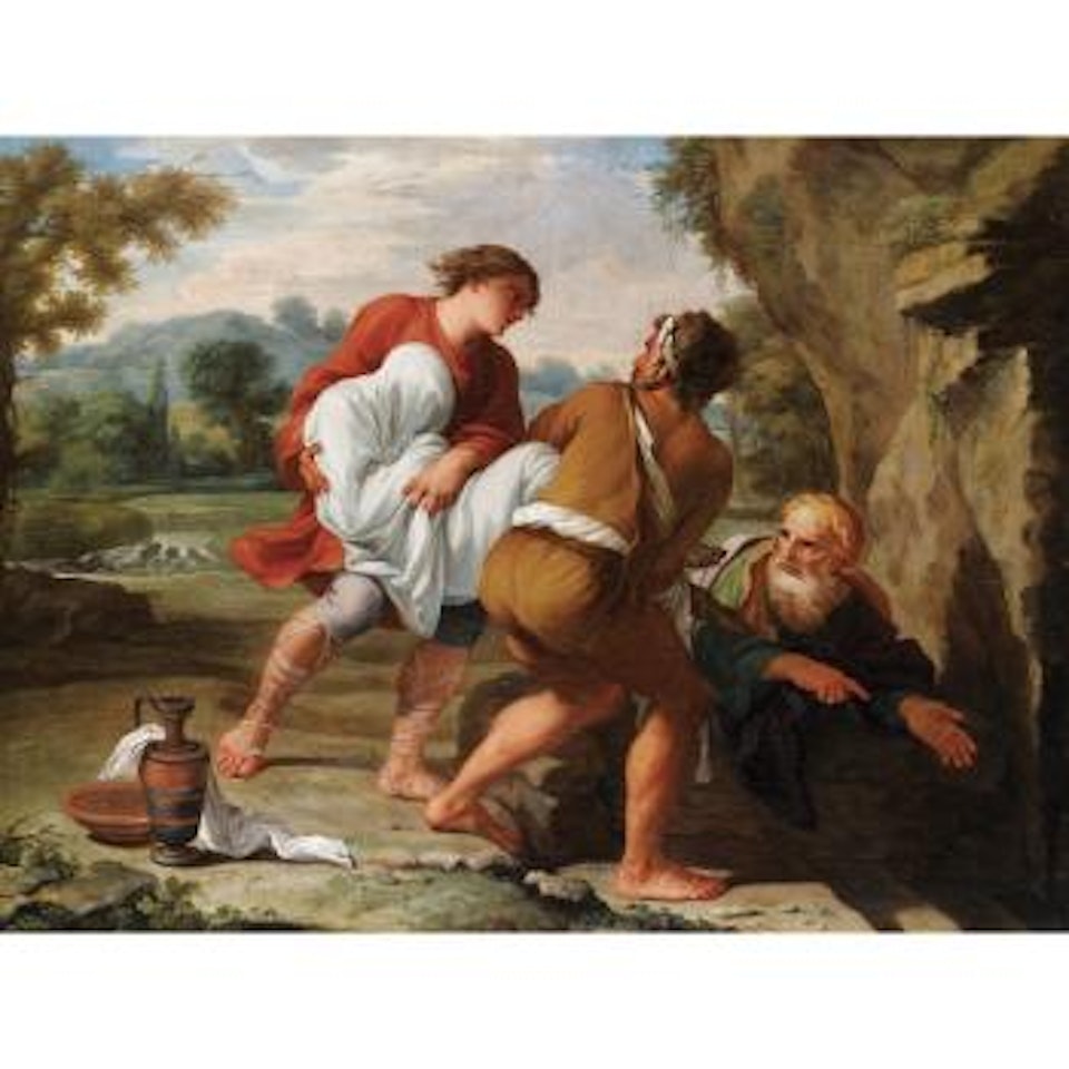 La mise au tombeau by Guillaume Courtois