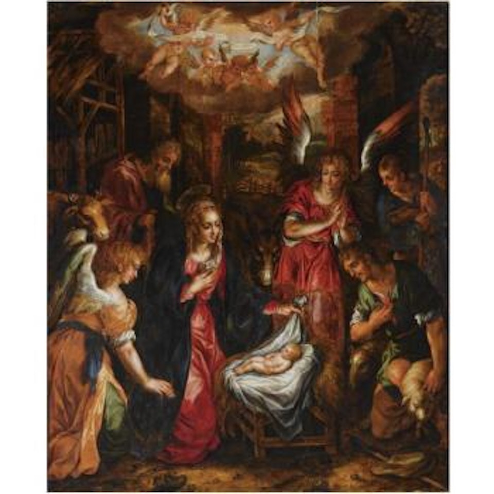 The Adoration Of The Shepherds by Hendrick de Clerck