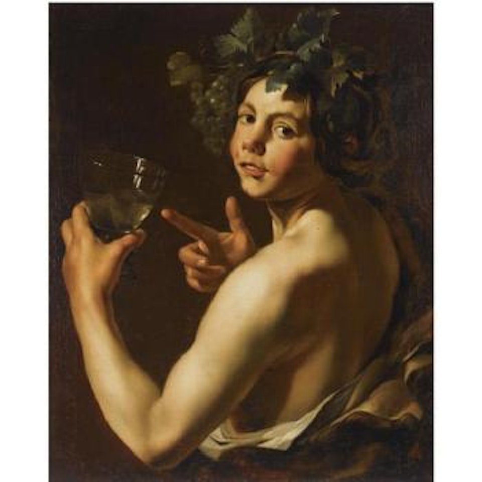 Young Bacchus Holding A Roemer by Caravaggio