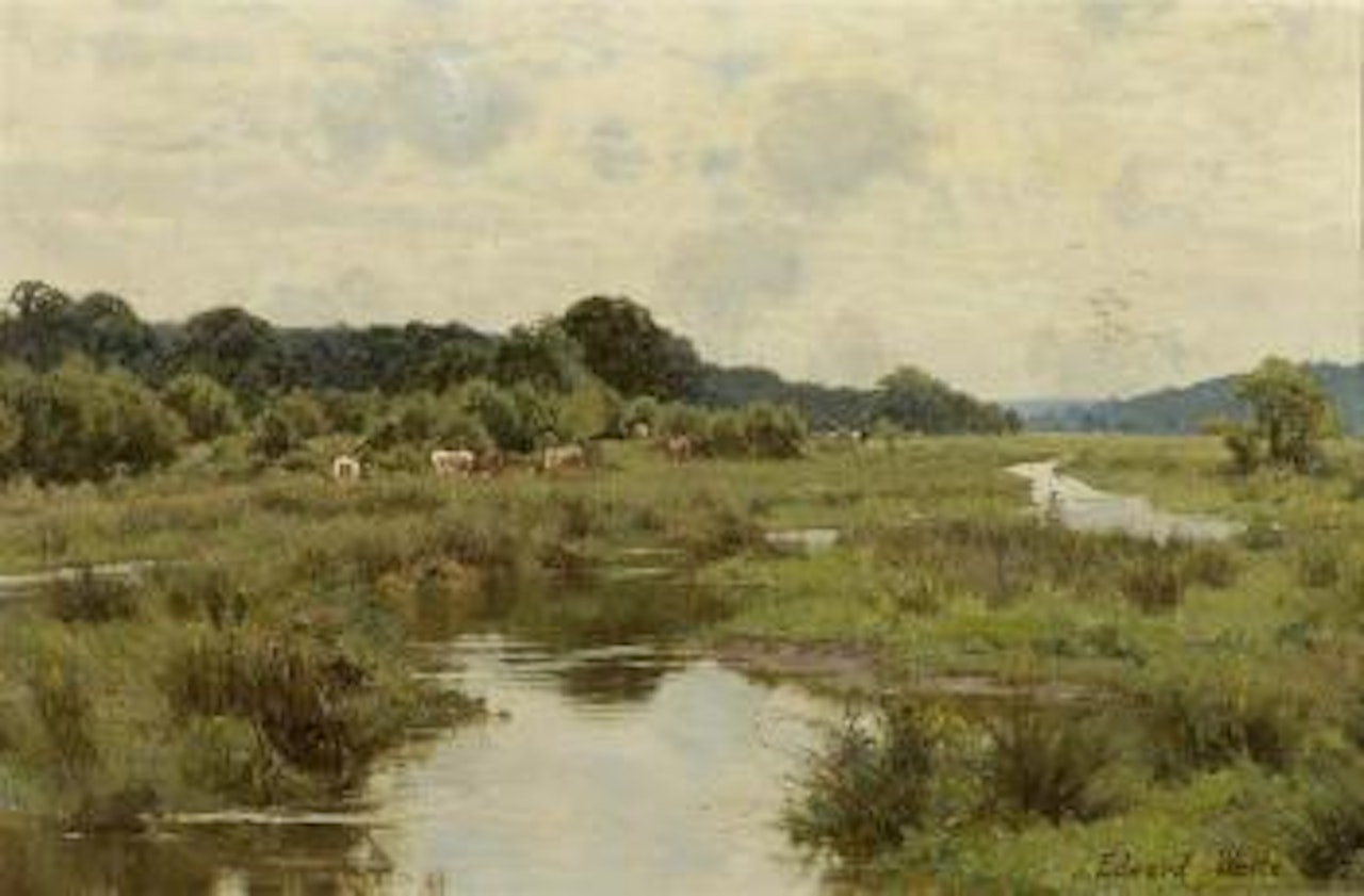 Moorlandschaft mit Kuhen by Edward Wilkins Waite