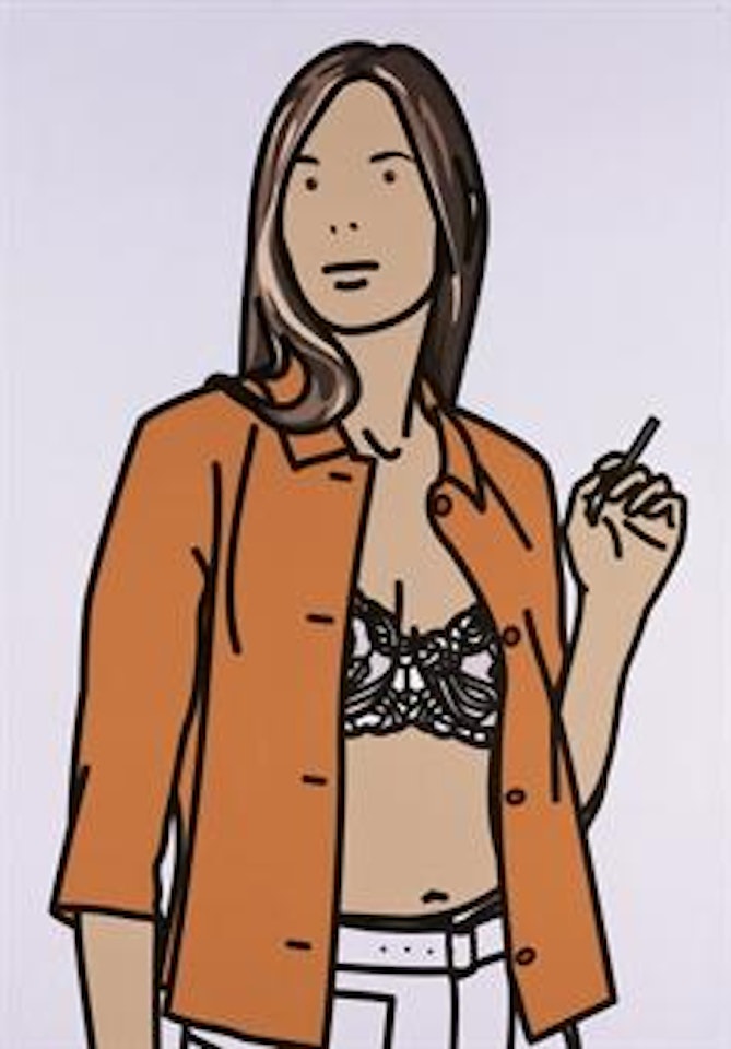 Ruth with Cigarette 1 by Julian Opie