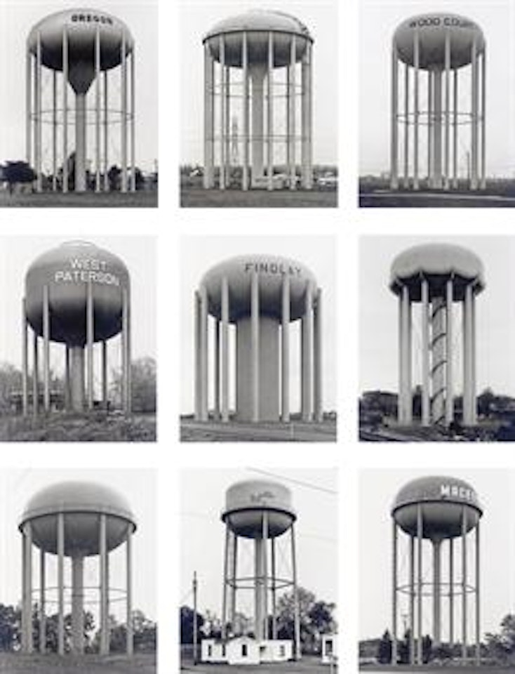 Watertowers--E by Bernd & Hilla Becher