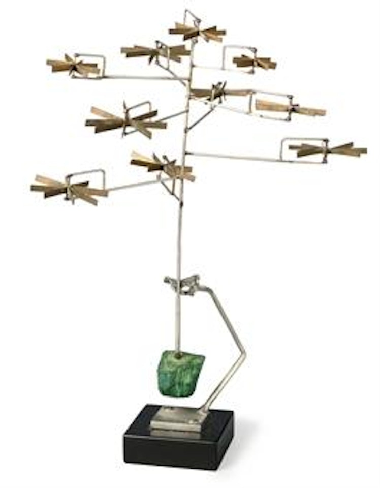 Ten Rotors With Malachite by George Rickey