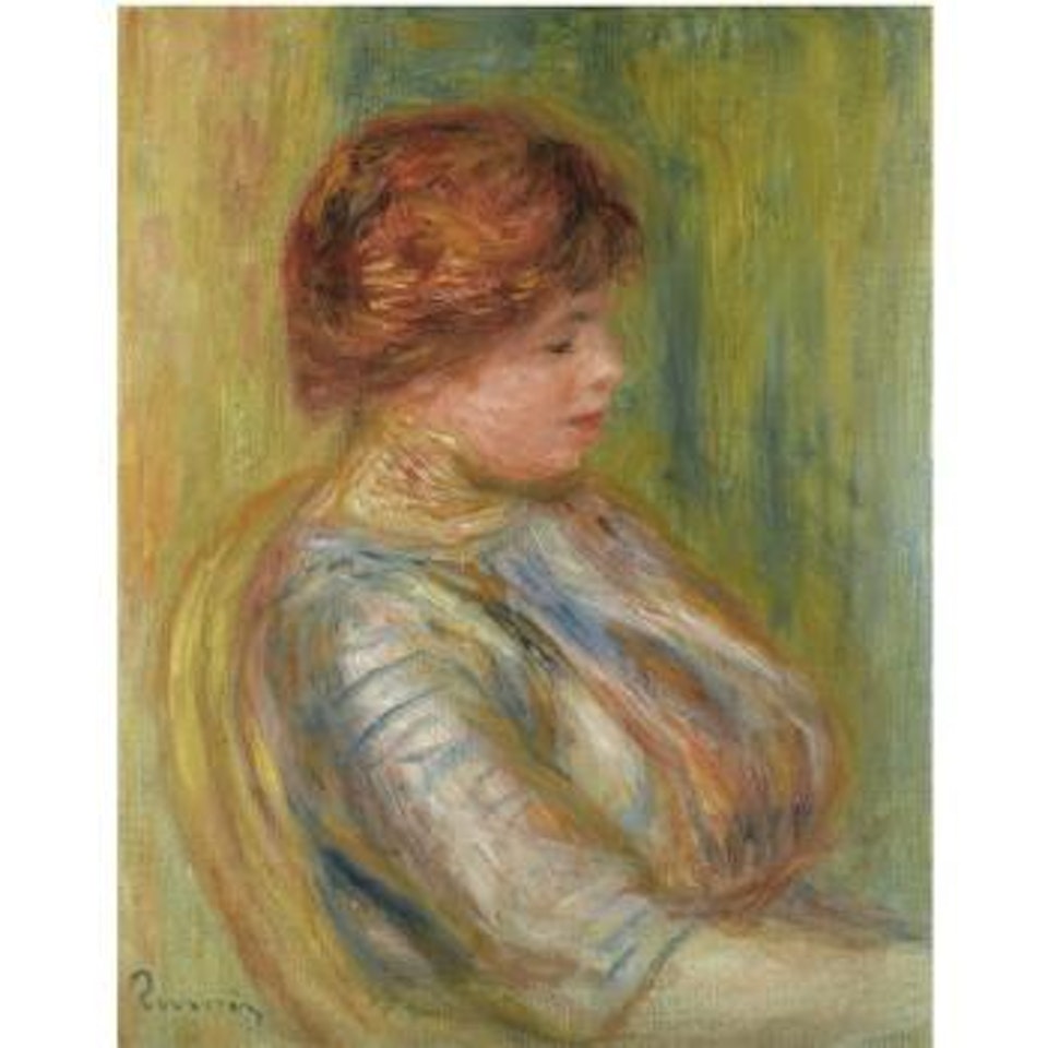 Portrait De Femme Assise Dans Un Fauteuil by Pierre-Auguste Renoir