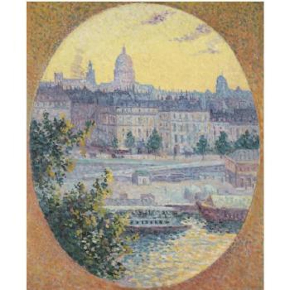 Le Quai Montebello Et La Colline Sainte-Geneviève, Paris by Maximilien Luce