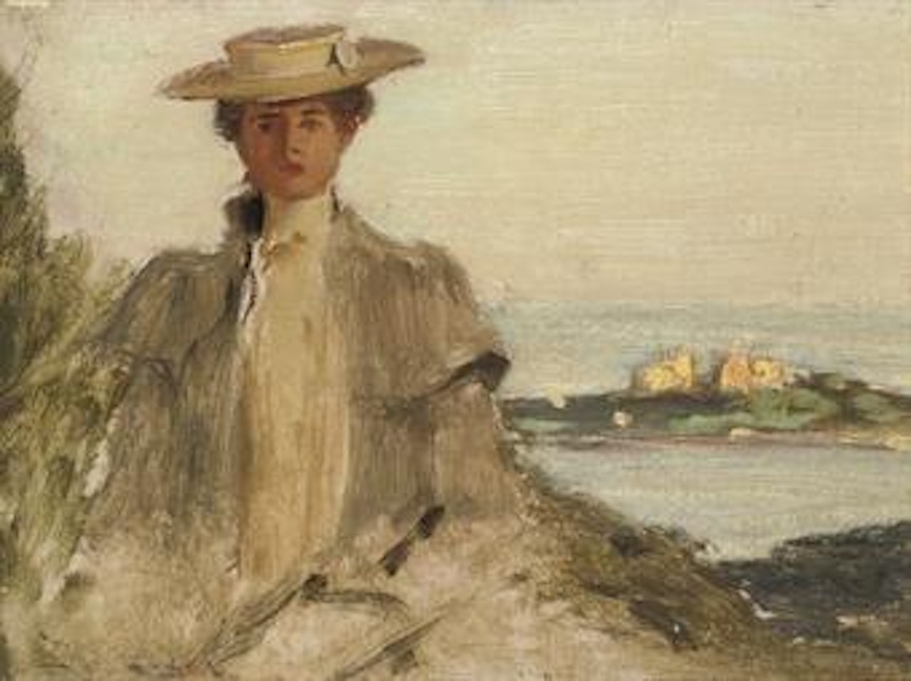 Portrait présumé de la femme de l'artiste by Félix Ziem