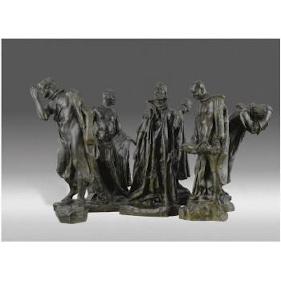 Les Bourgeois De Calais, Deuxième Maquette: Andrieu D'Andres, Vêtu; Eustache De Saint-Pierre, Vêtu; Jacques De Wissant, Vêtu; Jean De Fiennes, Torse Nu; Pierre De Wissant, Vêtu; Jean D'Aire, Vêtu by Auguste Rodin