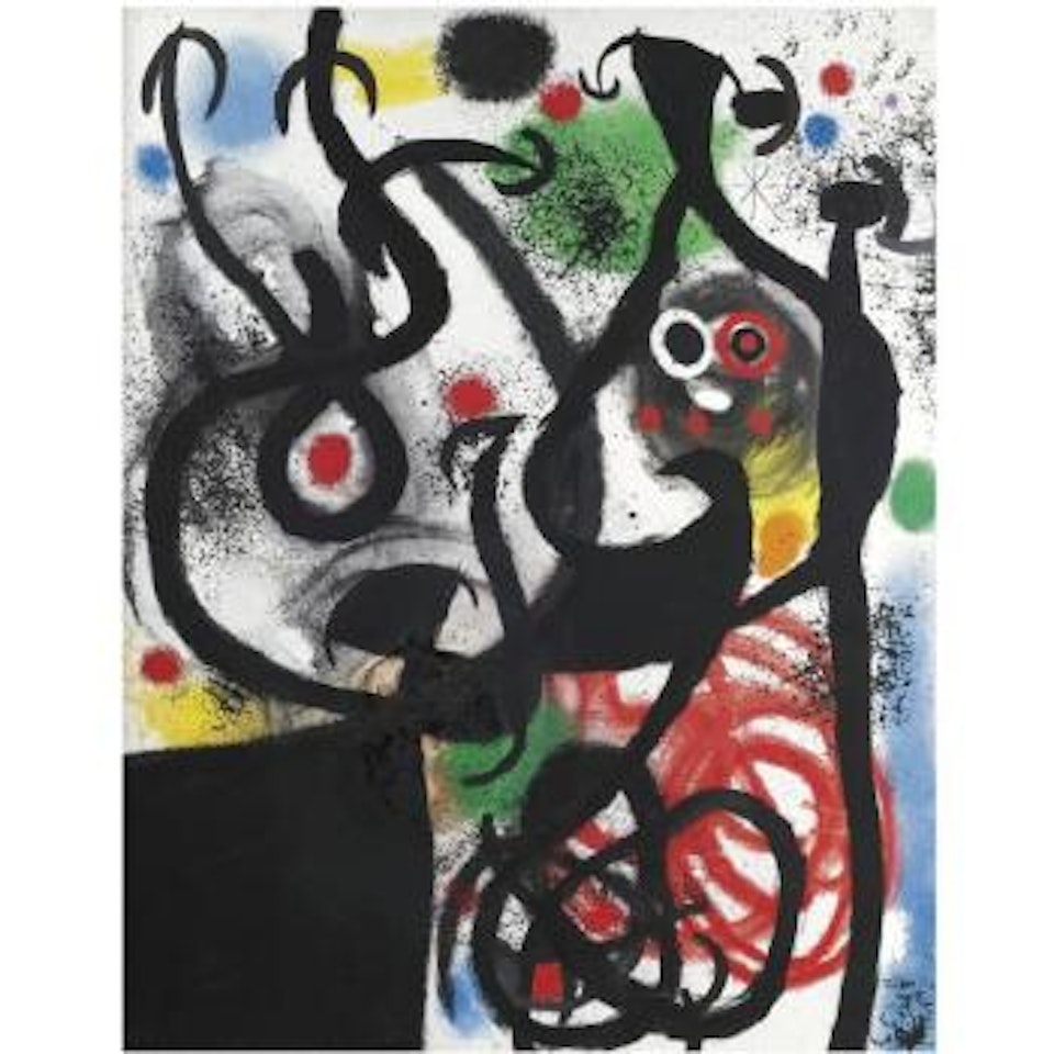 Femmes Et Oiseaux Dans La Nuit by Joan Miró