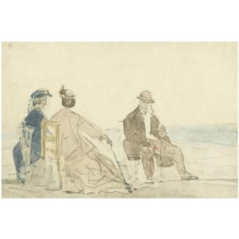 Crinolines (Étude De Scène De Plage) by Eugène Boudin