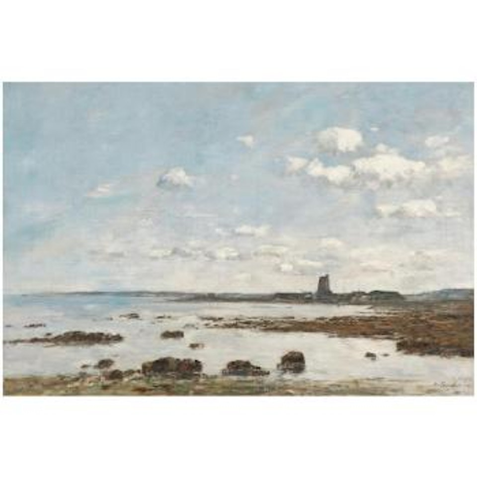 Saint-Vaast-La-Hougue. Les Rochers Et Le Fort by Eugène Boudin