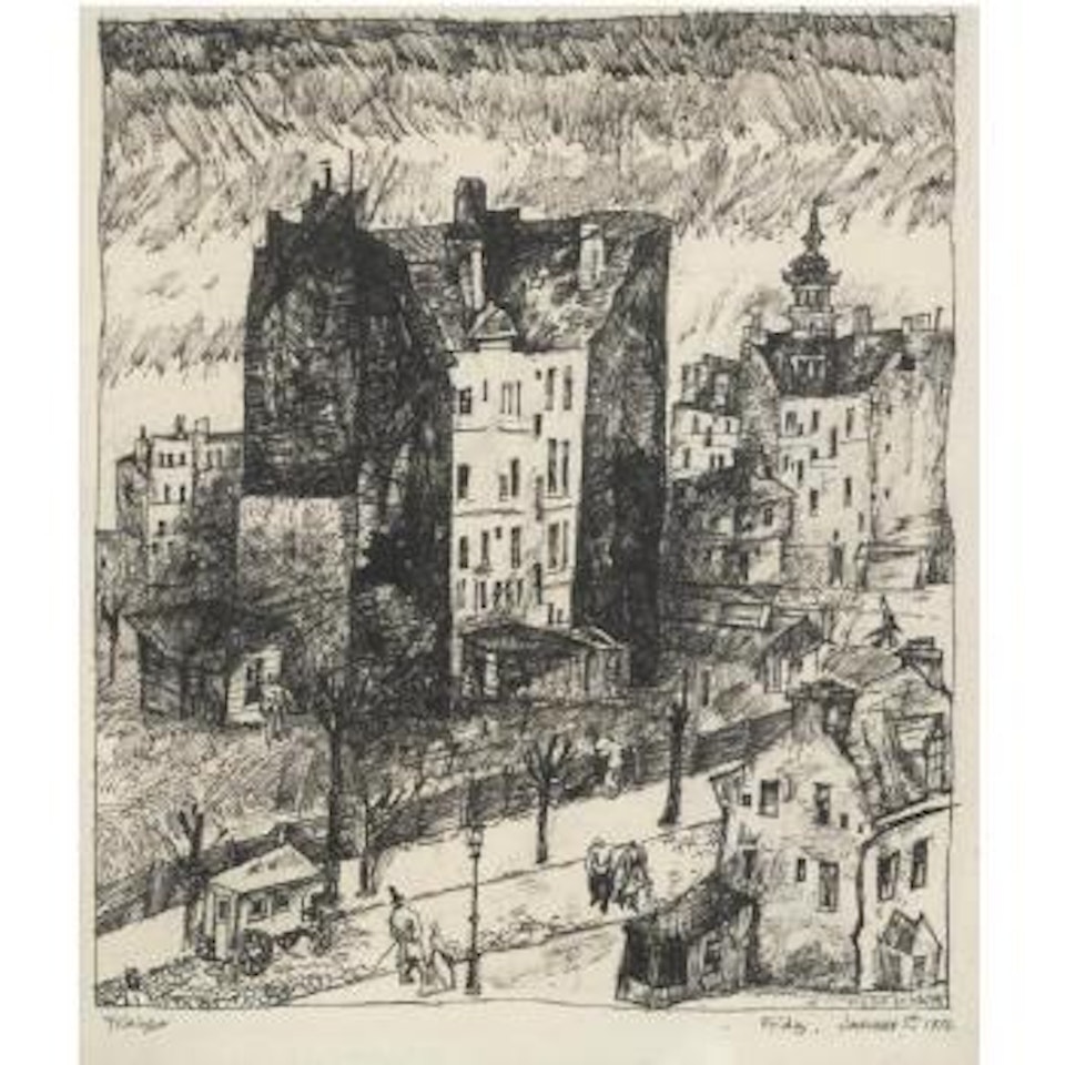 Cityscape by Lyonel Feininger