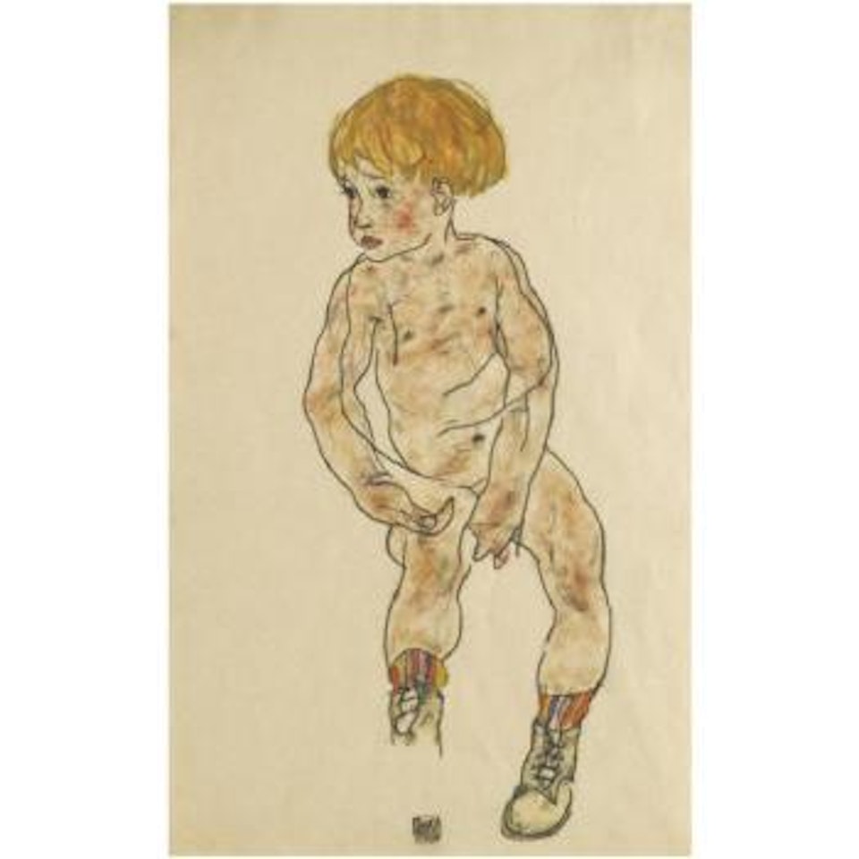 Der Neffe Des Künstlers, Anton Peschka, Jr. (The Artist's Nephew, Anton Peschka, Jr.) by Egon Schiele
