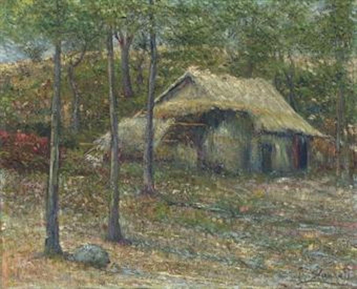 Paisaje con choza by Joaquín Clausell