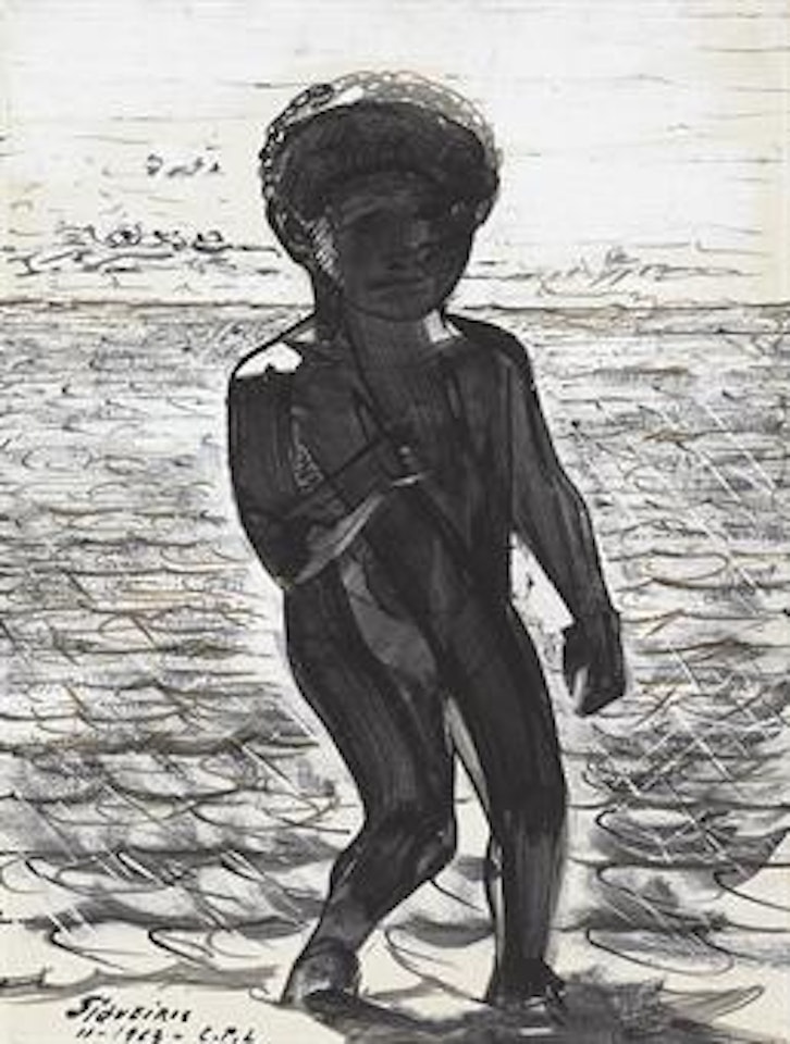 Untitled (Niño en negro) by David Alfaro Siqueiros