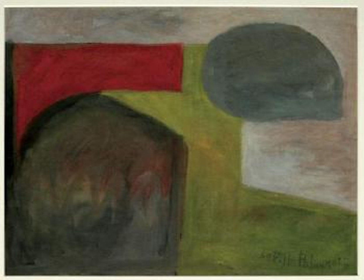 Composition vert, rouge et gris by Serge Poliakoff