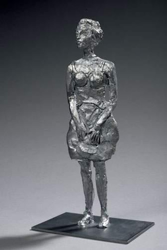 Frau in silber by Stephan Balkenhol