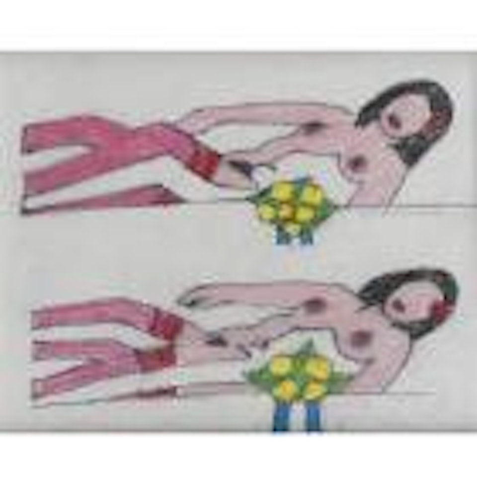 Double Study For Sunset Nude With Wesselmann by Tom Wesselmann