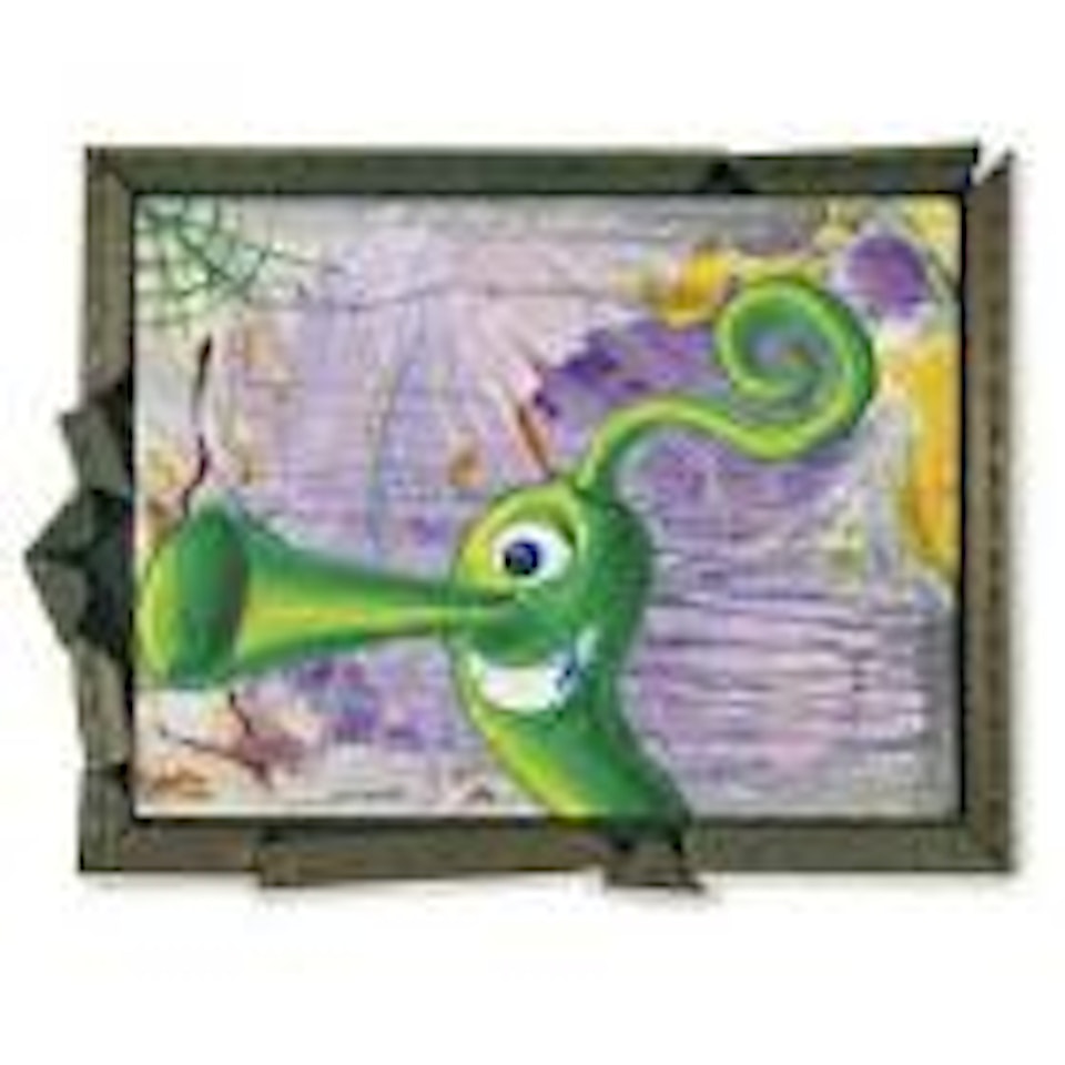 Bugle Boy Head by Kenny Scharf