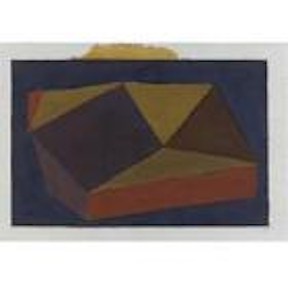 Untitled (1 Red Triangle) by Sol LeWitt