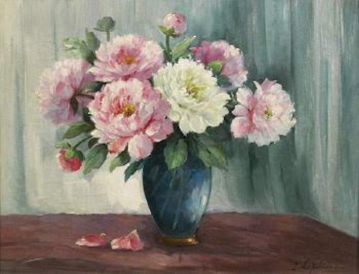 Bouquet de fleurs by Georgij Aleksandrovic Lapschin