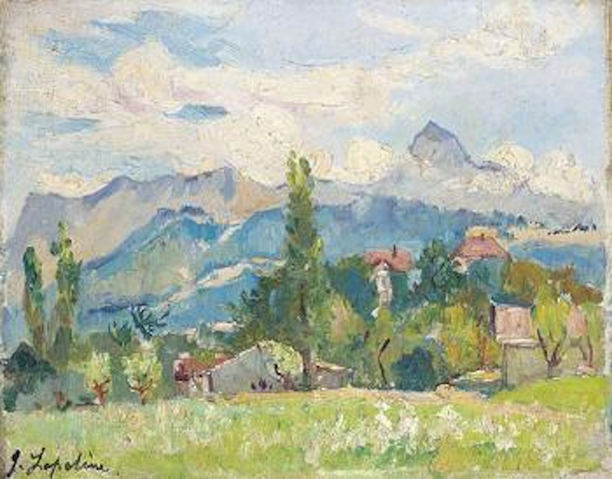 Paysage de montagne by Georgij Aleksandrovic Lapschin