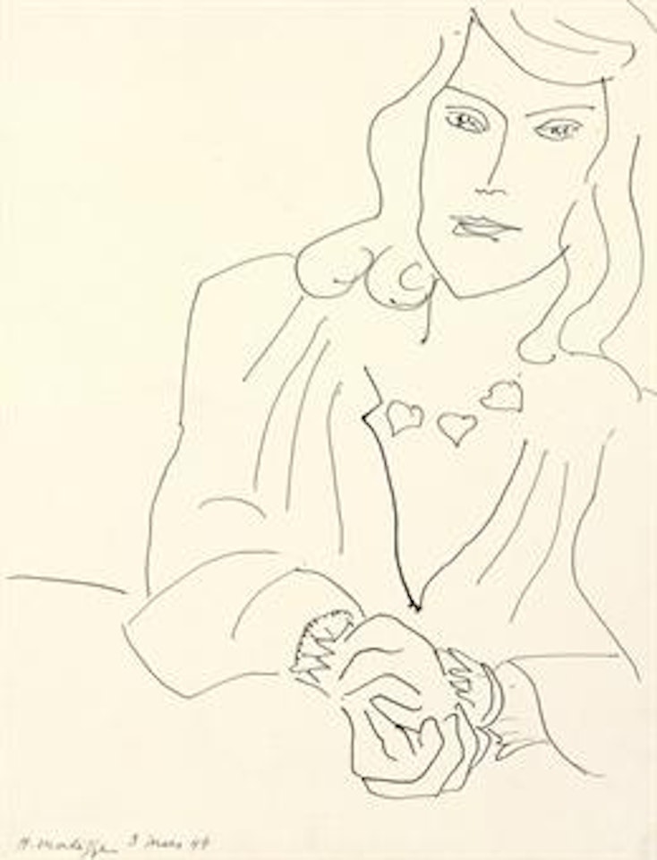 Tête de femme avec collier by Henri Matisse
