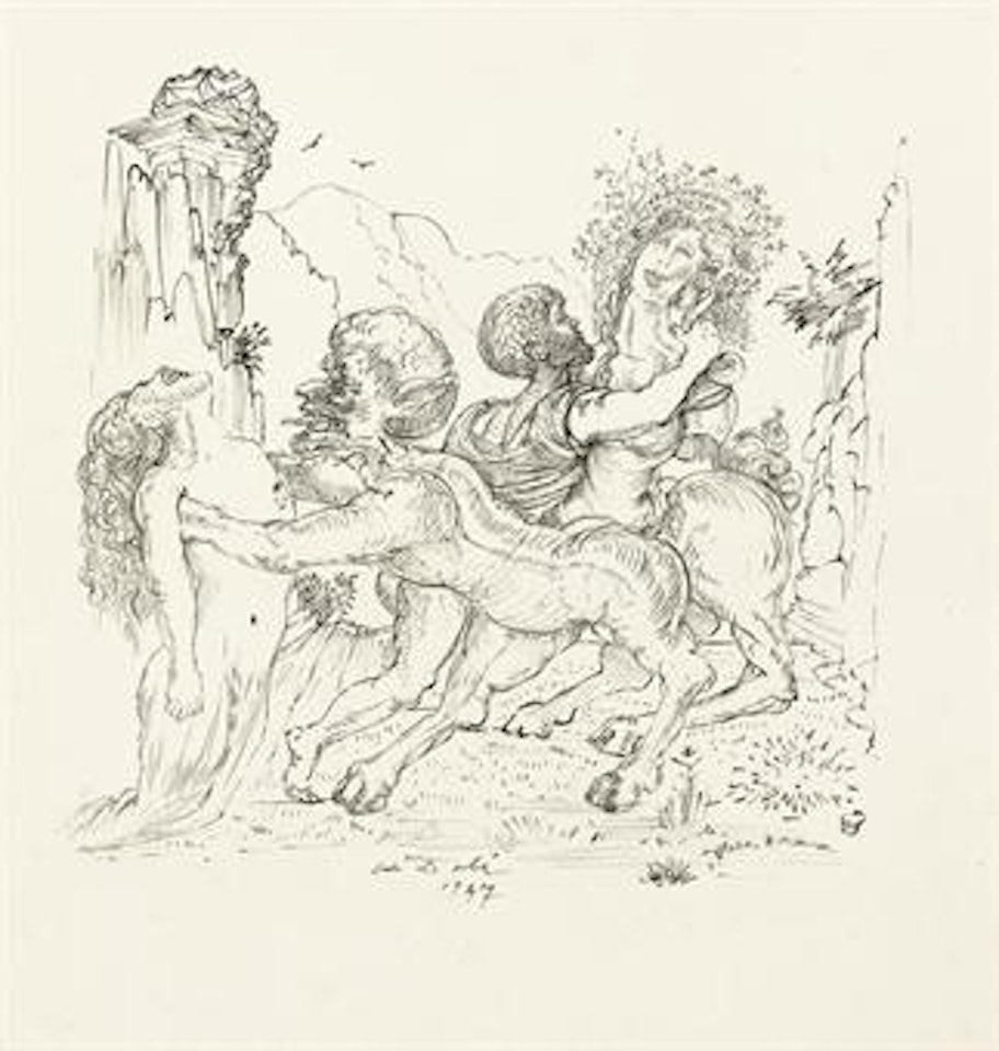Centauros voluptuosos by Salvador Dali