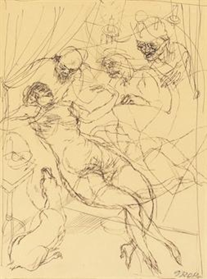 Erotische Szene by George Grosz