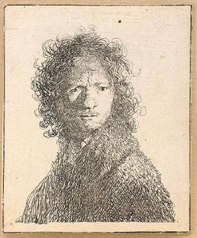 Rembrandt Angry: Bust by Attributed to Rembrandt Harmensz van Rijn