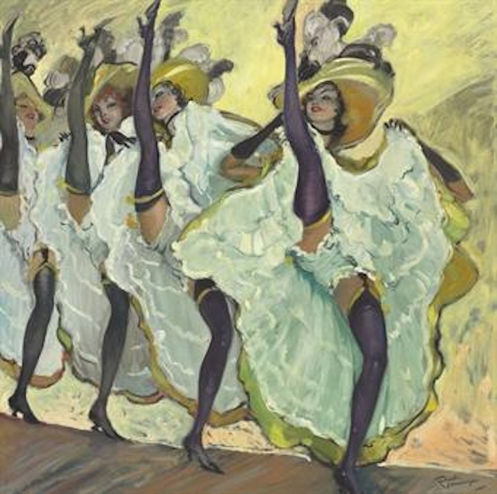 Les danseuses de French Cancan by Jean Gabriel Domergue