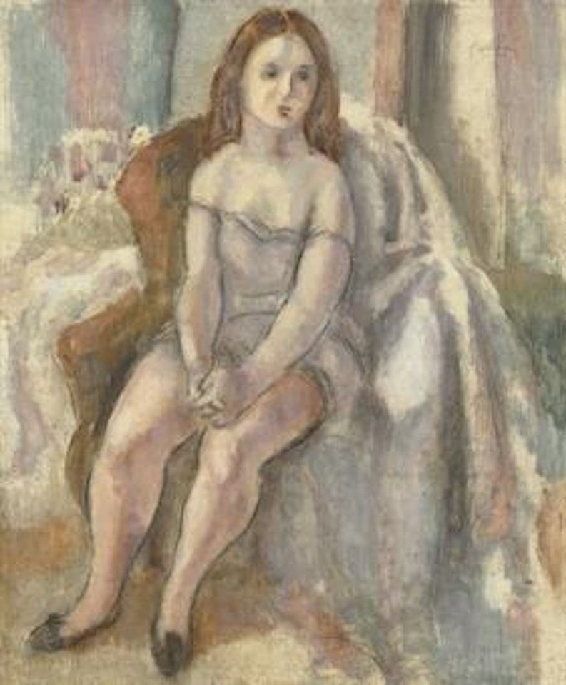 Jeune femme en chemise blanche by Jules Pascin