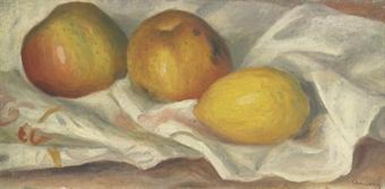 Deux pommes et un citron by Pierre-Auguste Renoir
