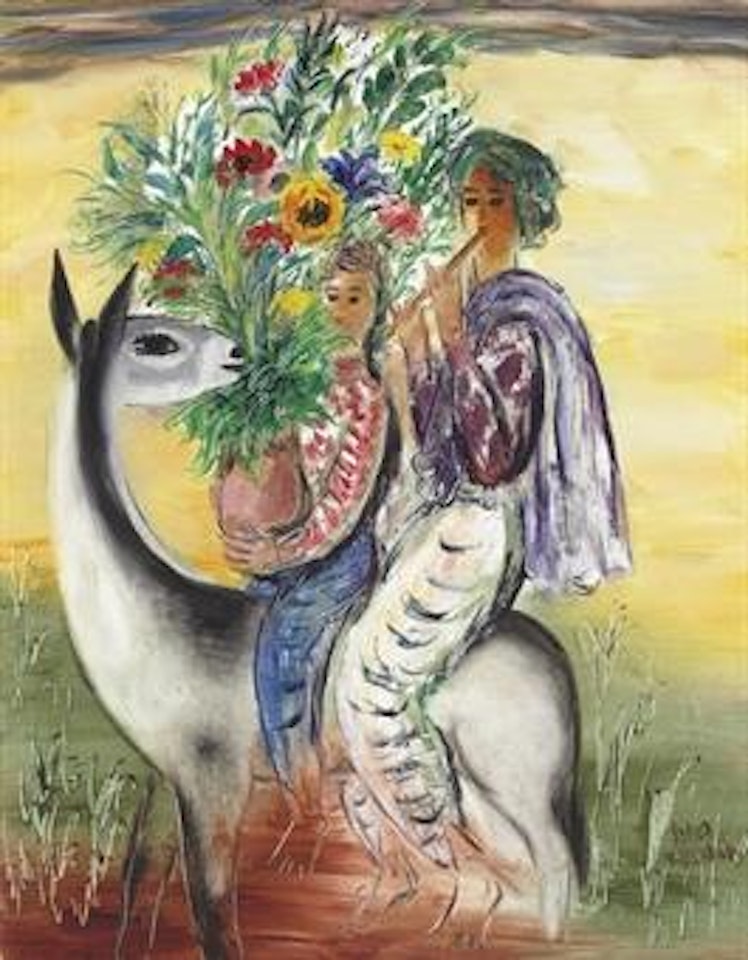 Riders with Bouquet by Reuven Rubin