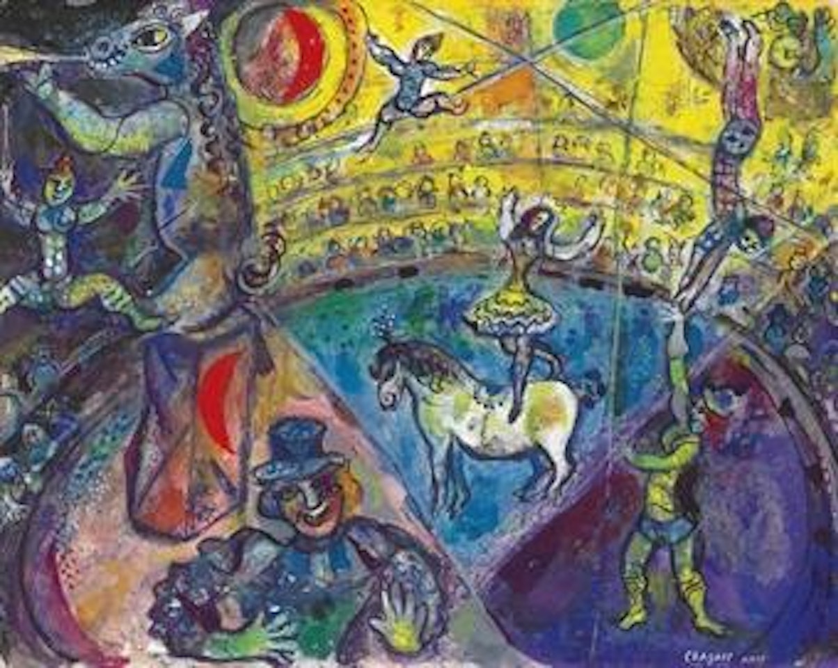 Le cheval de cirque by Marc Chagall