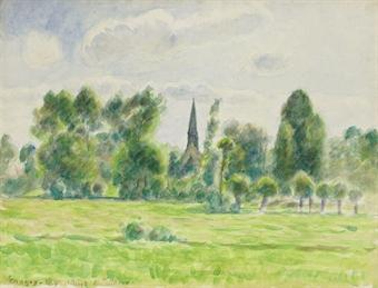 Eragny by Camille Pissarro