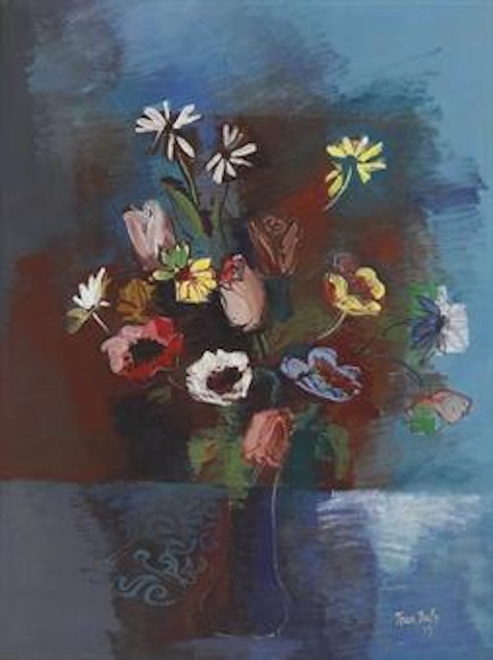 Bouquet d'anémones et de magnolias by Jean Dufy