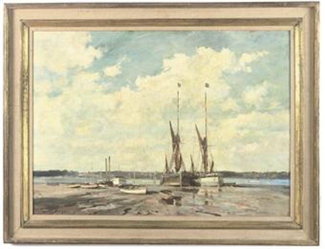 The "Millie" and the "Salcote Belle" at Pin Mill by Edward Seago